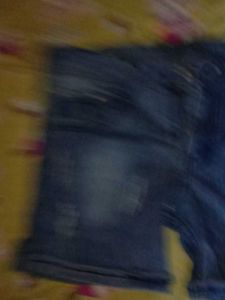 Women Denim Scratch Shorts
