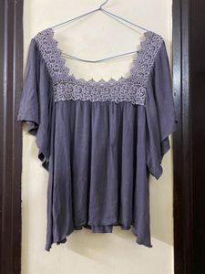 Stretchy Lace Detail Top Size M/L