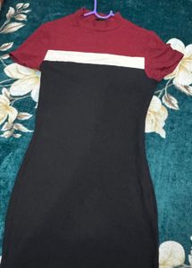 Color Block Bodycon Mini Dress