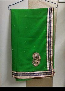 Elegant Green Saree