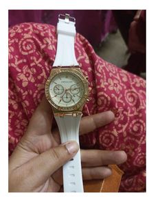 American Caliber White Band Watch (first Copy)