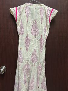 Pretty Pink White Kurta
