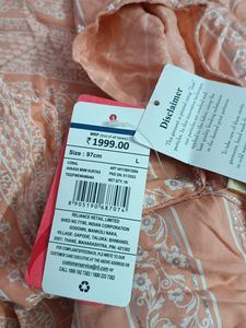 Avaasa Coral Floral Print Kalidar Kurta (Women&#39;s)