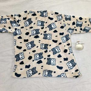 Warm Hello Kitty Velvety Fur Top
