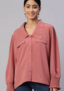 plusS Pink Embellished Shirt – 4XL