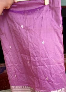 Silk Saree With SIlver Work
