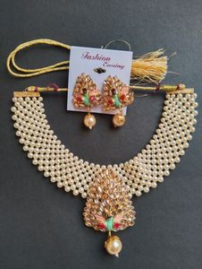 Pearl Necklace Set For Women