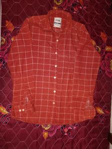 Orange and gret Casual Shirt