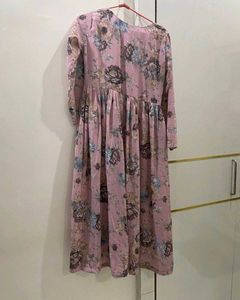 Floral Printed Georgette Kurti (Size M)