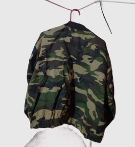 US Army logo Camo Crop  Bomber  Jacket
