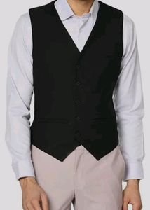 Richard Horris Black V-neck Vest