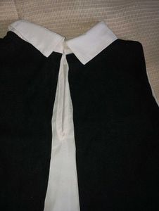 Off White With Black Stylish Top