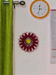 Red Paper Flower Decor