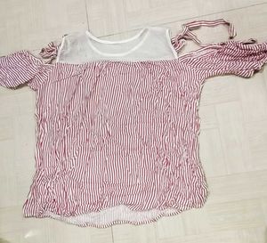 Striped Off-Shoulder Top
