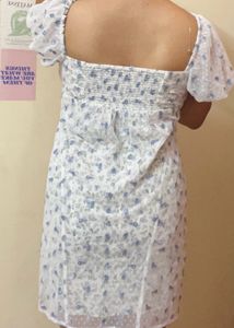 White (blue Flowers) Pinterest Aesthetie Dress