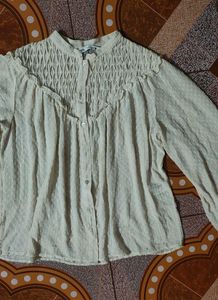 Zara New Top And Shirt With Stylish Sleeve