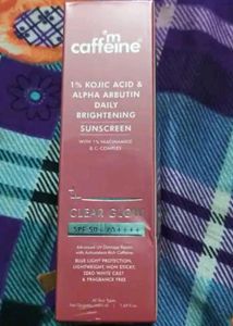 mCaffeine CLEAR GLOW Daily Brightening Sunscreen
