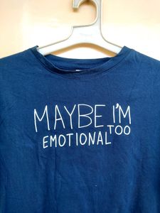 Navy Blue Tshirt For Women