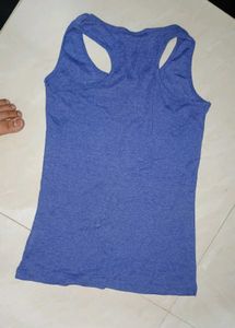 dark and sky blue 💙 Cotton Blend Tank To