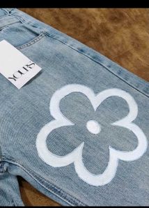 Floral Painted Jeans