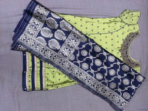 Kurta Set With RE Work Top