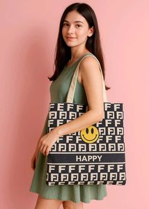 Happy Smiley Tote Bag