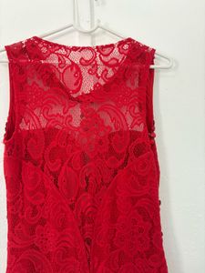 Sexy Red Lace Gown