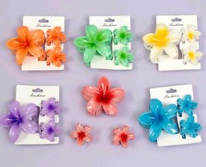Plumeria Flower Claw Clip (1 Card)