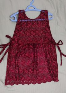Sexy Maroon Red Throw On