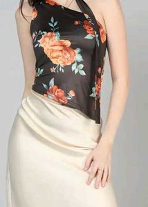 Floral One-Shoulder Top