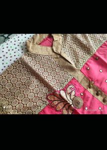 pink suit set unstitched