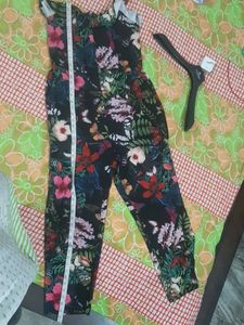 Floral Print Jumpsuit