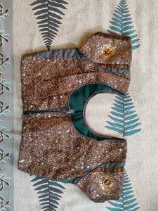 dhoopchav colour saree with sequence border