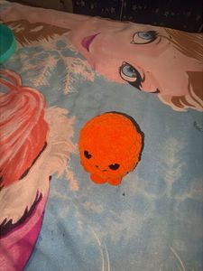 Cute Orange Crochet Octopus