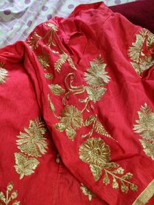 Pink Kurti with Gold Embroidery