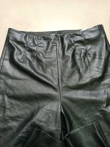 Black Faux Leather Pants