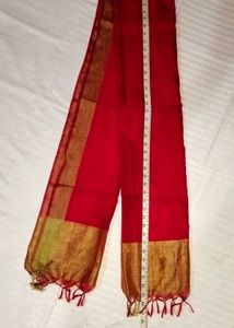 BANARASI BORDER DUPATTA (RED)