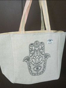👜🪬 Hamsa Print Tote HandBag