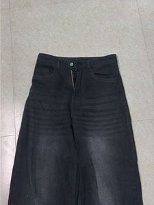 grunge Wide Leg Black Jeans🖤