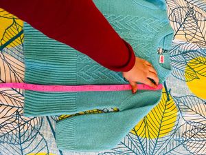 Cute Blue Knit Sweater