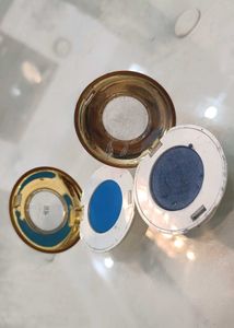 Vintage Blue Eyeshadow Compacts Lot of 3