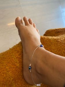 pure silver anklet