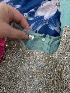Elegant Stone Work Gown For Wedding
