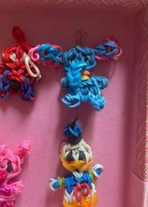 Loom band bag charms kawaii