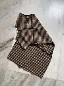 Zara Plaid Mini Dress