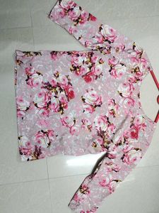 🩷 Floral Print Long Sleeve Top