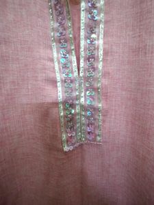 Jute Cotton kurta with mandarin collar