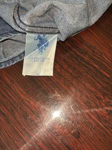 U.S.POLO ASSN Shark Print Denim Shirt