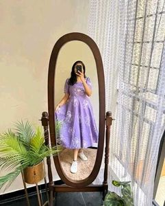 Floral Lavender Midi Dress