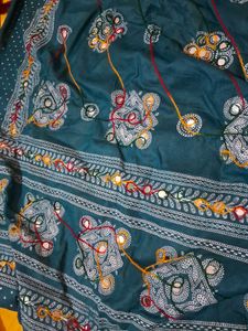 Elegant mirror work dupatta